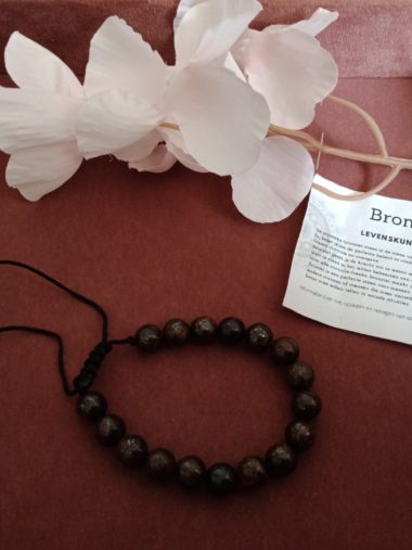 Bronziet kogelarmband