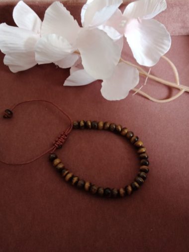 Tijgeroog kogelarmband